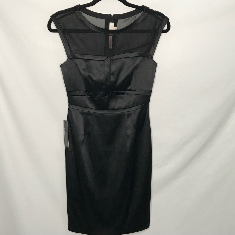 NWT THE LIMITED COLLECTION SCANDAL BLACK DRESS Sz 0 Corset Fitted Goth Mesh LBD